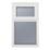 Crystal  Top Opening Obscure Triple-Glazed Casement White uPVC Window 610mm x 965mm