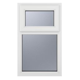 Crystal  Top Opening Obscure Triple-Glazed Casement White uPVC Window 610mm x 965mm
