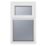 Crystal  Top Opening Obscure Triple-Glazed Casement White uPVC Window 610mm x 965mm