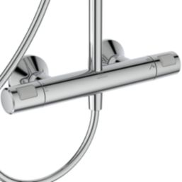 Ideal Standard Ceratherm T20 Rear-Fed Exposed Chrome Thermostatic Mixer Shower