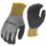 Stanley SY18L Water-Resistant Grip Gloves Black/Yellow/Grey Large