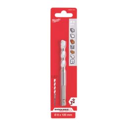 Milwaukee  Hex Shank Multi-Material Drill Bit 8mm x 120mm