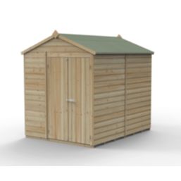 Forest Beckwood 6' x 7' 6" (Nominal) Apex Shiplap Timber Shed with Base & Assembly