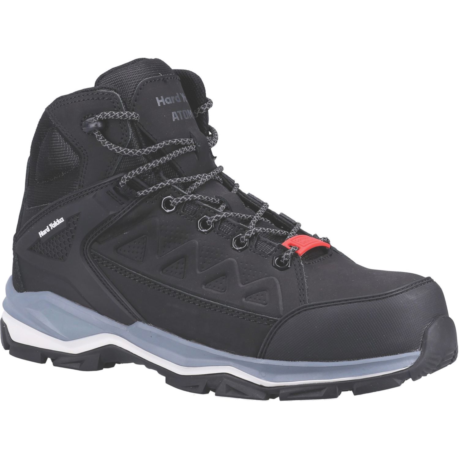 Hard Yakka Atomic Size 11 Black Water-Resistant Safety Boots (445RV)