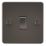 Knightsbridge  20A 1-Gang DP Control Switch Gunmetal