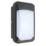 Saxby  Outdoor Tall Rectangular Photocell LED Wall Light Black 15W 1500lm