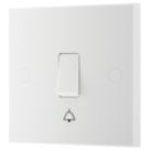 British General 900 Series 10A 1-Gang 1-Way Retractive Bell Push Switch White