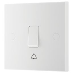 British General 900 Series 10A 1-Gang 1-Way Retractive Bell Push Switch White