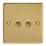 Varilight  10A 2-Gang 2-Way Light Switch  Polished Brass with Colour-Matched Inserts