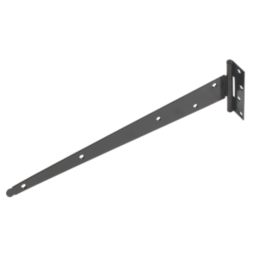 Black Powder-Coated Medium Duty Tee Hinges 375mm 2 Pack