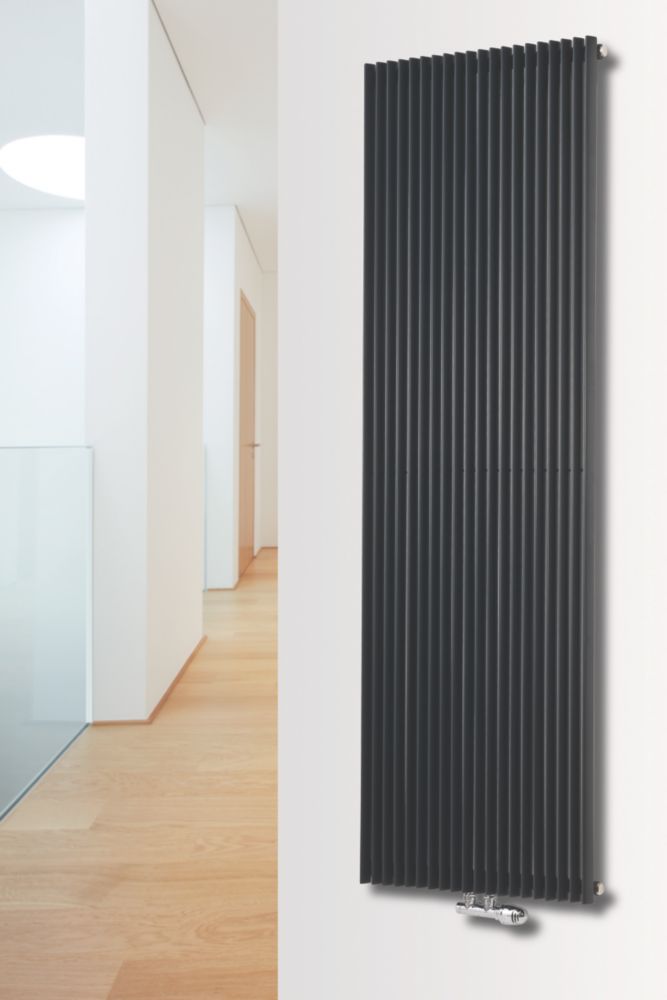 Ximax Aurora Designer Radiator 1800mm x 450mm Anthracite 3710BTU - Screwfix