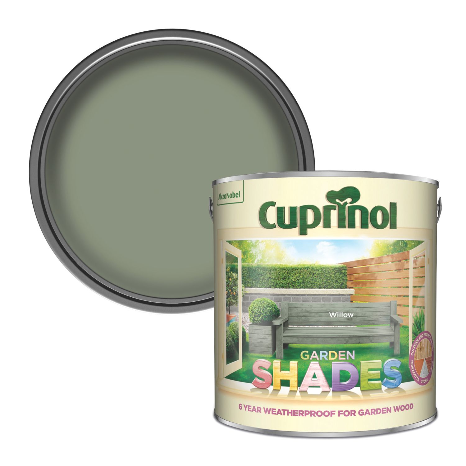 Cuprinol 2.5Ltr Willow Matt Wood Stain (44699)
