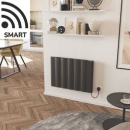 Azur Stratos 1000W Electric Radiator 500mm x 725mm Black 3412BTU