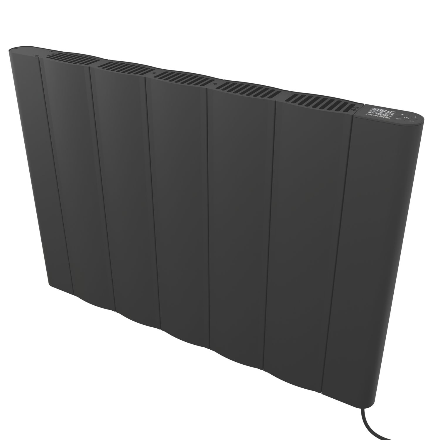 Azur Stratos 1000W Electric Radiator 500mm x 725mm Black 3412BTU (446AC)