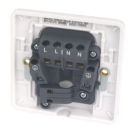 Hager Sollysta WMP2FO 20A Unswitched Flex Outlet  White