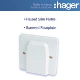 Hager Sollysta WMP2FO 20A Unswitched Flex Outlet  White