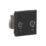 Knightsbridge  Duplex Modular Multimedia Socket Black
