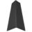 Onduline Black Corrugated Bitumen Edge Piece 1000mm x 410mm