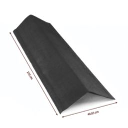Onduline Black Corrugated Bitumen Edge Piece 1000mm x 410mm