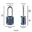 Squire CP50 2.5 ATLS Weatherproof Long Shackle Combination  Padlock Blue 50mm