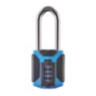 Squire CP50 2.5 ATLS Weatherproof Long Shackle Combination  Padlock Blue 50mm