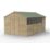Forest Beckwood 10' x 14' 6" (Nominal) Apex Shiplap Timber Shed with Base