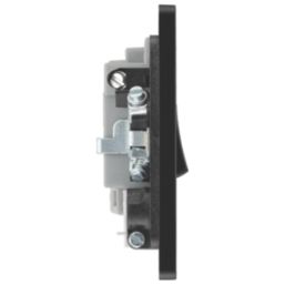British General Evolve 13A Switched Fused Spur with LED Black with Black Inserts