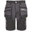 Site Kirksey Shorts Grey/Black 34" W
