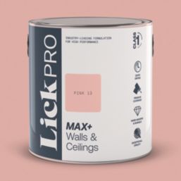 LickPro Max+ 2.5Ltr Pink 13 Eggshell Emulsion  Paint