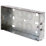 LAP  2-Gang Galvanised Steel  Installation Boxes 25mm 10 Pack