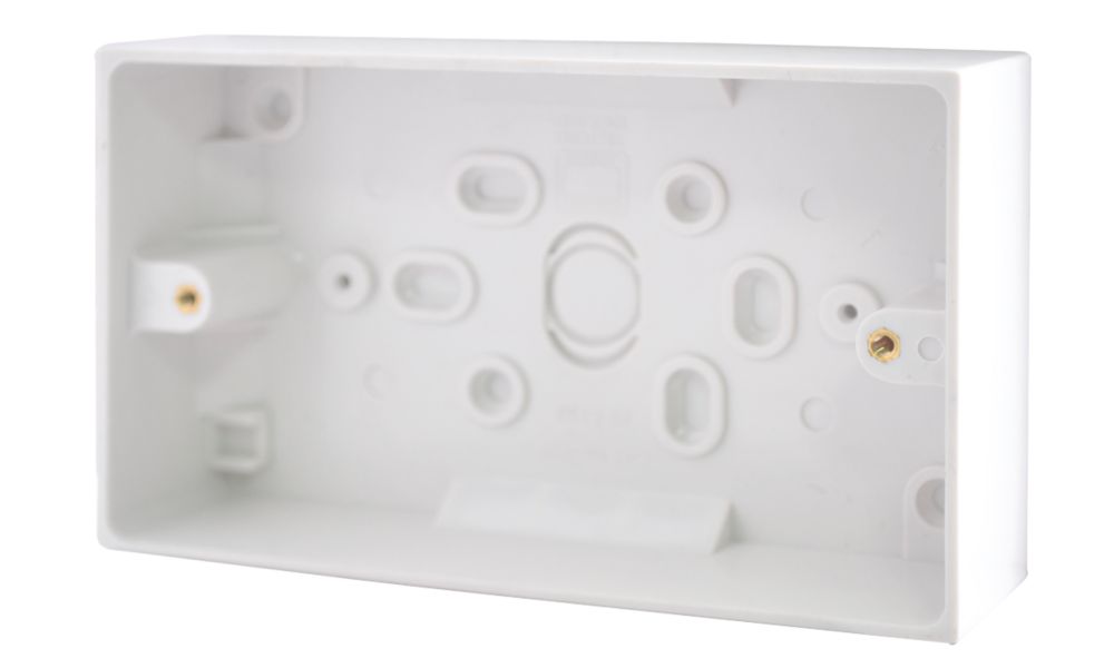 British General 900 Series 2-Gang Surface Pattress  Back Box 30mm