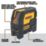 DEWALT DW0822-XJ Red Self-Levelling Cross-Line Plumb Laser