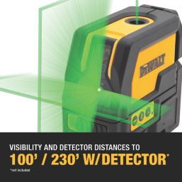 DEWALT DW0822-XJ Red Self-Levelling Cross-Line Plumb Laser