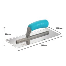 OX Trade 10mm Notch Trowel 11 x 4 1 2 Screwfix