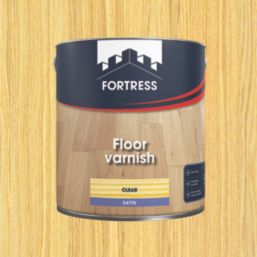 Fortress 2.5Ltr Clear Satin Water-Based Floor Varnish
