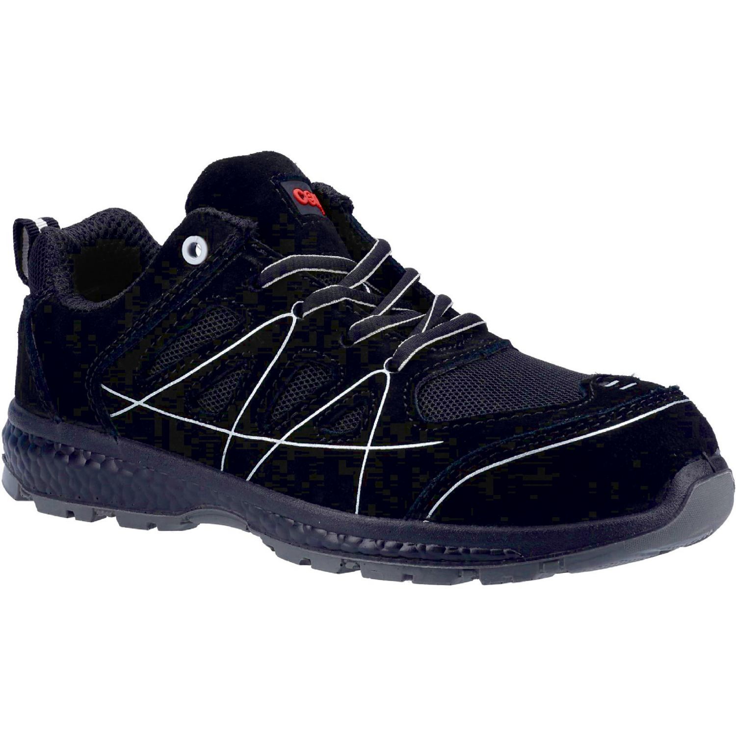 Centek FS314 Size 6 Black Steel Toe Cap Safety Trainers (447PR)
