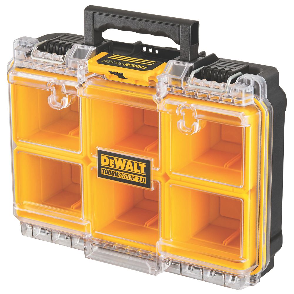 Duratool Hardware Bolt Screw Organizer Storage Box Case with 19 Removable Bins