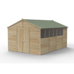Forest Beckwood 10' x 14' 6" (Nominal) Apex Shiplap Timber Shed