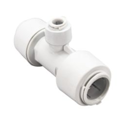 FloPlast FloFit+ Plastic Push-Fit Reducing Tee 22mm x 22mm x 10mm