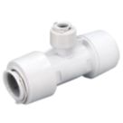 FloPlast FloFit+ Plastic Push-Fit Reducing Tee 22mm x 22mm x 10mm