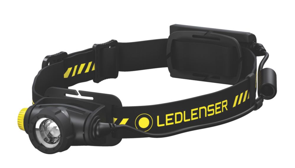 LEDlenser H5R WORK Rechargeable LED Head Torch Black 15 500lm Screwfix
