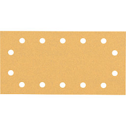 Bosch Expert C470 100 Grit 14-Hole Punched Multi-Material Sanding Sheets 230mm x 115mm 50 Pack