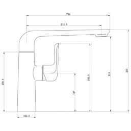Highlife Bathrooms Linton Sink Mono Mixer Chrome