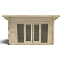 Forest Melbury 13' x 10' (Nominal) Pent Timber Log Cabin