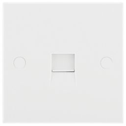 British General 900 Series 1-Gang Master Telephone Socket White