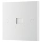 British General 900 Series 1-Gang Master Telephone Socket White