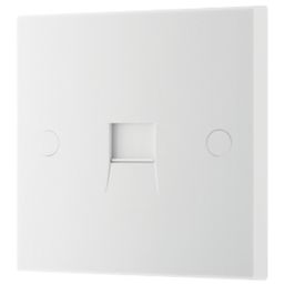 British General 900 Series 1-Gang Master Telephone Socket White
