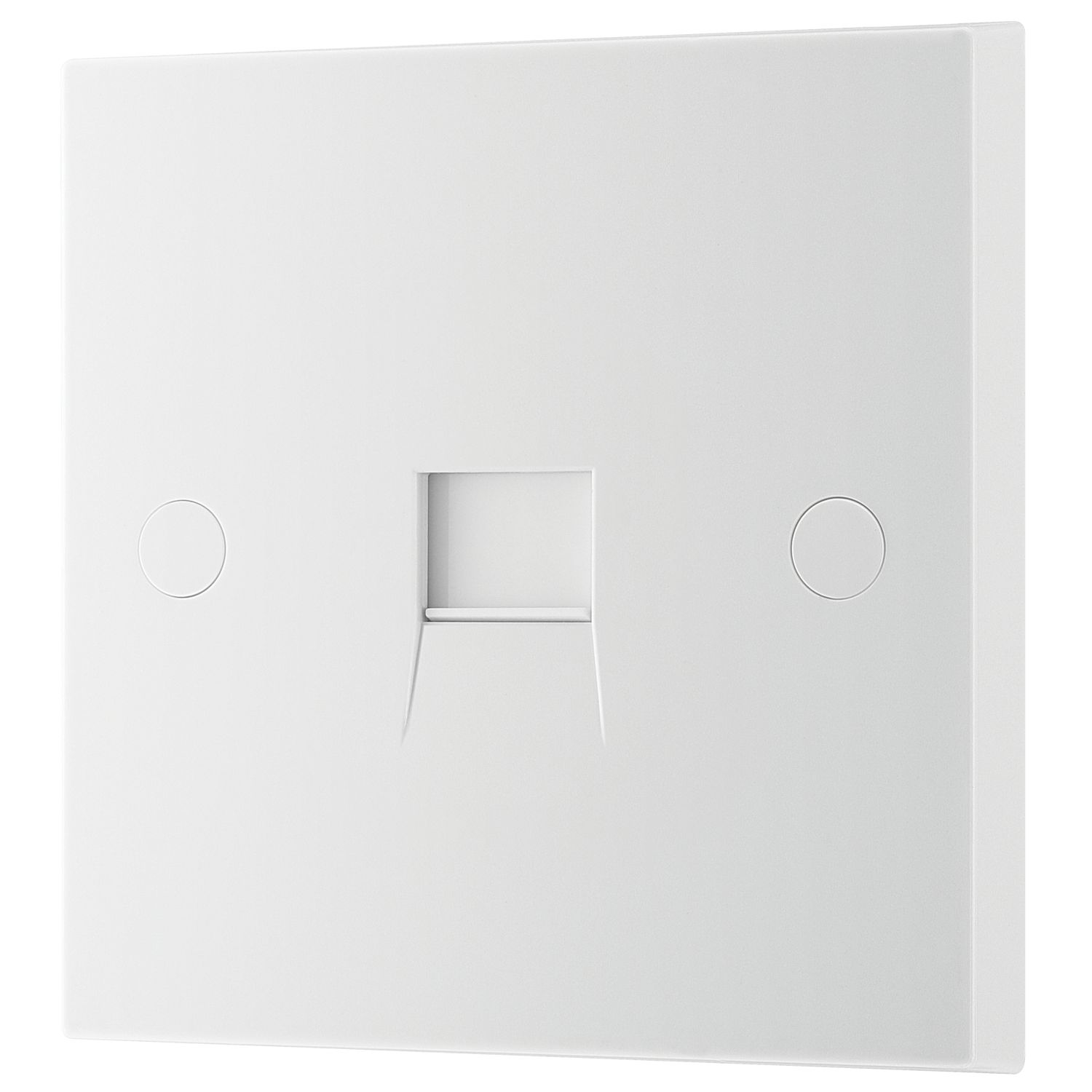 British General 900 Series 1-Gang Master Telephone Socket White (447XF)