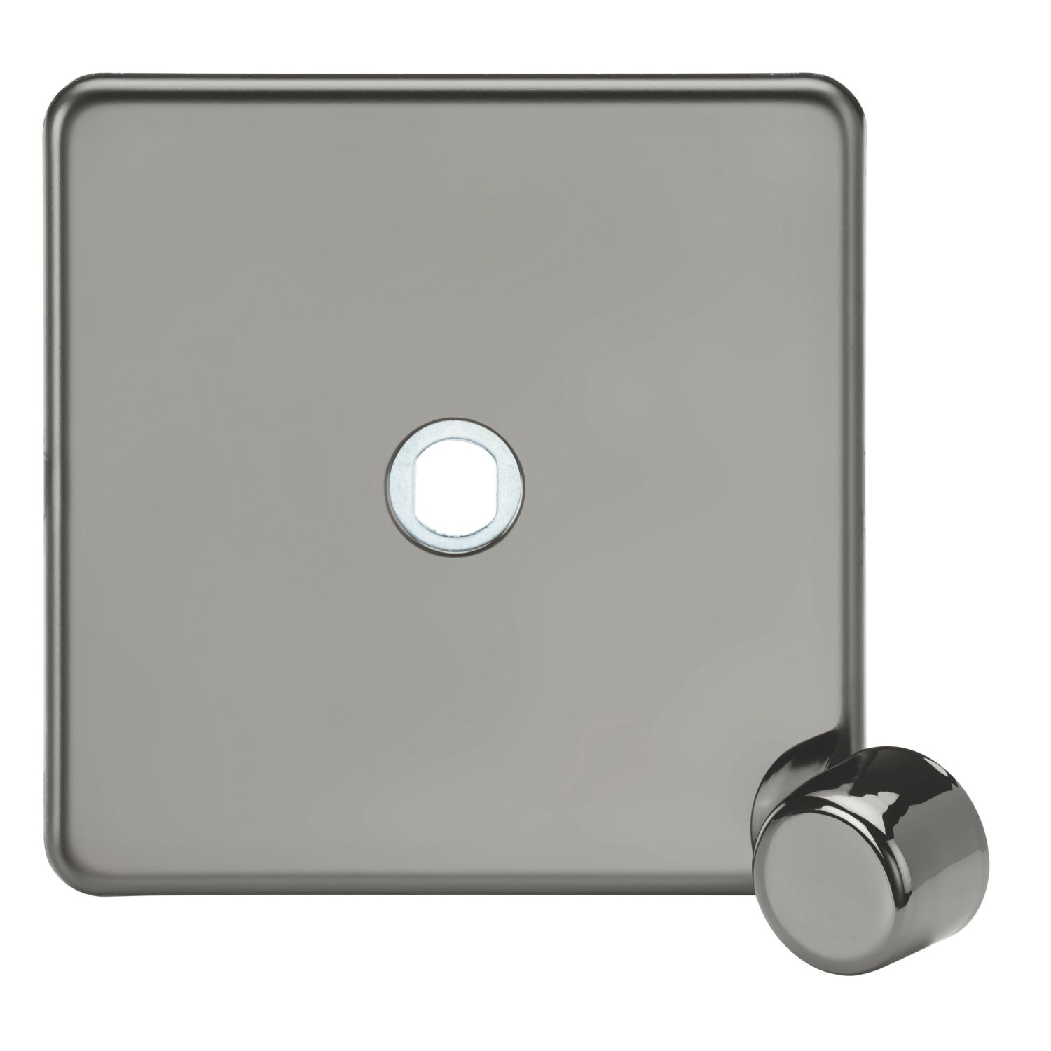 Knightsbridge Screwless 1-Gang Modular Dimmer Switch Black Nickel (447YA)