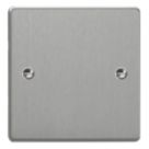 Varilight  1-Gang Blanking Plate Brushed Steel